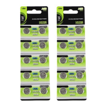 10/20 kusov alkalických gombíkových batérií AG7/AG8/AG9 1,55 V vhodných pre LED svietidlá a ukazovátka