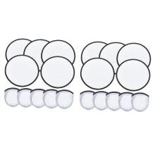 Flying Disc Fan 9.8 inch Foldable White 10 pcs