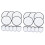 Flying Disc Fan 9.8 inch Foldable White 10 pcs 1