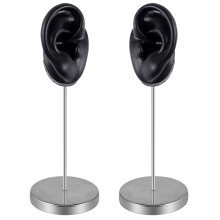 Realistic Soft Silicone Ear Model Practical Ear Studs Display Props Realistic Left and Right Human Ear Mannequin