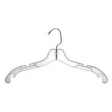 Cintre transparent en plastique de 43 cm (boîte de 50)
