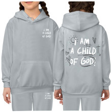 AWZXDE Kids Letter Print Hoodie And Pants Set Stylish Pullover Sweatshirt Outfit Girls Clothes For Fall Winter Grey,3-4 Years