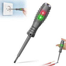 Cacciavite magnetico ad alta coppia 2 in 1 e tester di tensione senza contatto (12V–250V), compatibile con punta n. 1