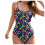 Women's Vintage One Piece Swimsuit Ruched 1