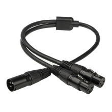 New 3 Pin XLR Female Connector for Two 2 Female Y Splitter Cable Adapter Cables