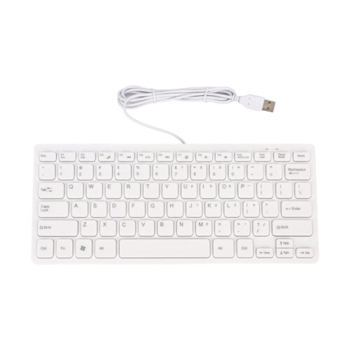 Computer Keyboard USB Corded 72 Key Mini Quiet