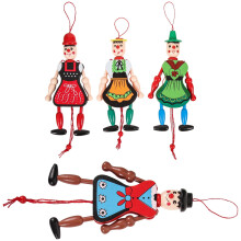 Wooden Marionette Puppet for Parents Wood