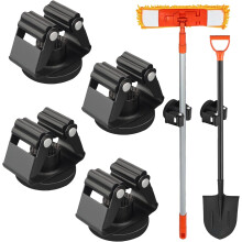 4PCS Magnetic Broom Holders, 12lb Heavy-Duty with Rubber Grippers – Compatible with Garage, Kitchen, RV & Van