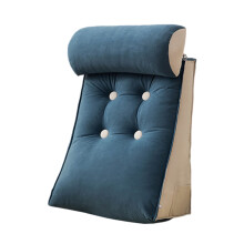 Coussin de soutien lombaire en chenille pour lit assis, coussin de lecture confortable, coussin triangulaire avec housse amovible.