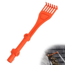 Multifunktionales, drehbares Dachrinnenreinigungswerkzeug mit Rechen für schwer zugängliche Stellen – Kompatibel mit Standard-Dachrinnen