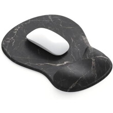 Podložka pod myš ErgoComfort Gel Rest – ergonomická, protišmyková, kompatibilná so všetkými myšami – čierny mramor
