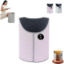 Under Desk Space Heater, Portable Electric Panel Heater, Rollable Foot Warmer & Round Warming Pad for Kids/Adults – Compatible with Standard Outlets