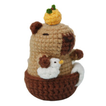 Animal Keychain Crochet Set for Beginner with Step-by-Step Video Tutorial Instruction Animal Crochet Knitting Supply