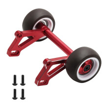 Bara de roți din aliaj de aluminiu pentru mașini RC la scară 1/8, accesorii ușor de instalat, roșie