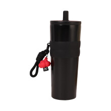 Bouteille d'eau portable isotherme en acier inoxydable de 710 ml avec cordelette de transport, idéale pour les peaux noires