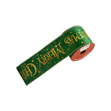 6,3 cm x 8,3 m Joulunauha, lumihiutalekuvioinen langallinen glitterkulta/punainen/valkoinen, seppeleisiin, tee-se-itse-juhliin, lahjoihin,