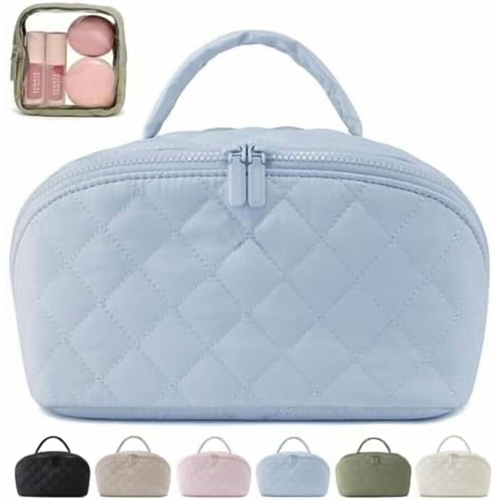 Makeup Bag for Women Water-Resistant Padded Large Capacity