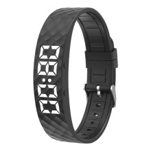 Braccialetto intelligente ricaricabile con vibrazione, promemoria, monitoraggio del sonno, sveglia, orologio sportivo per il fitness.