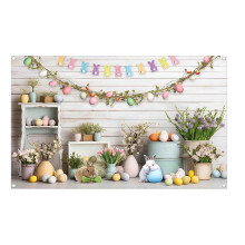 Easter Banners 3 Different Sizes Holiday Banners Easter Backdrops Happy Easter Indoor And Outdoor Wall Yard Fence Spring Theme Party Decoration