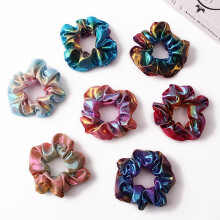 5-delte tie-dye stof scrunchies til piger og kvinder