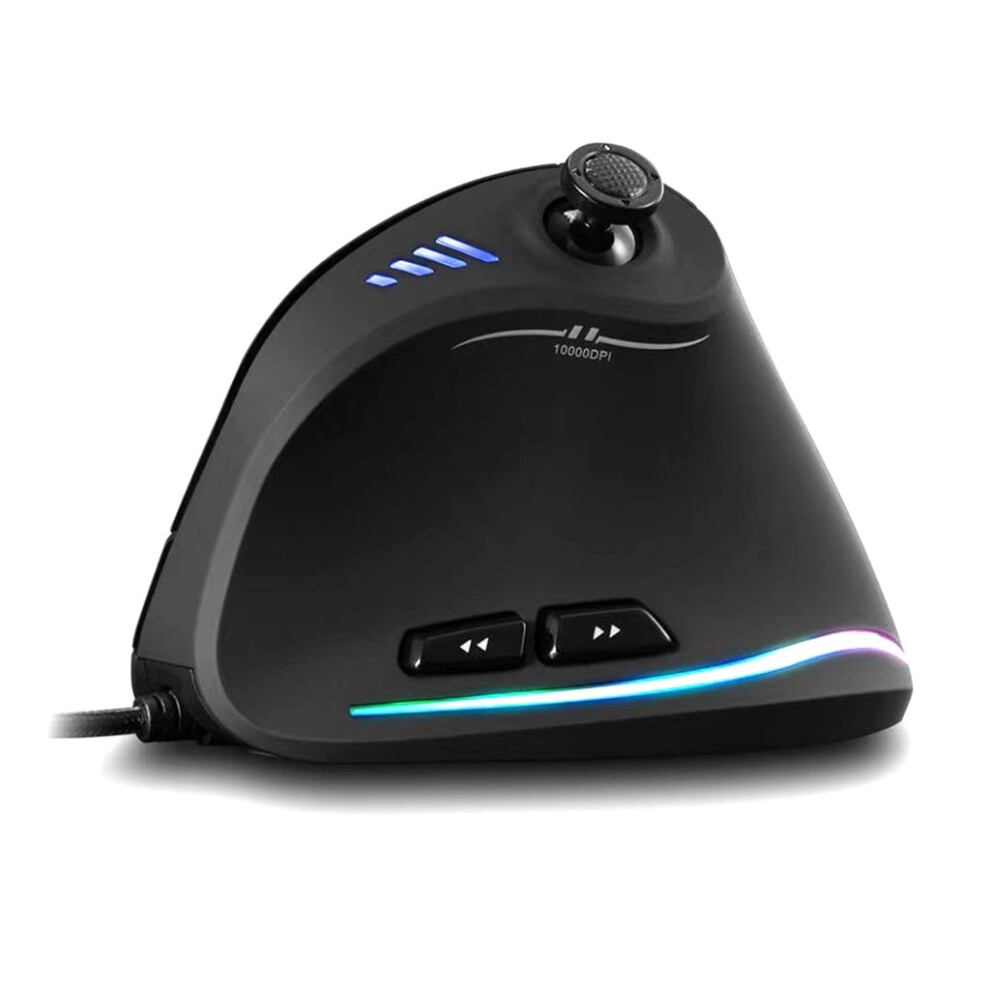 Vertical Gaming Mouse Corded Ergonomic Mouse Joystick Programmable Gaming Mouse 10000Dpi For Pc Computer Gamers 9327961642225