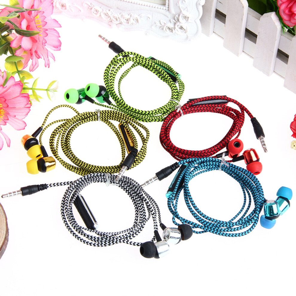 3.5Mm In-Ear Earphones With Mic And Braided Cable 908436669894