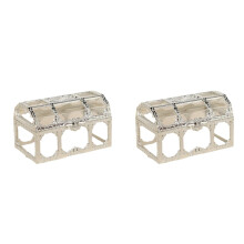 Vintage Treasure Chest Candy Box – Clear Plastic Wedding Favor Box & Jar for Weddings, Christmas, Birthday Decor & Party Favors