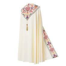 Halloween Cloak for Stage Performance with Fringe Pendant for A Look and Unique Design, M