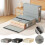Foldable Zipper Bed Linen Storage Box, Non-Woven Breathable Fabric, Stackable, with Handle – Compatible with Standard Sheets & Quilts 1