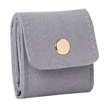 Travel Jewelry Bag Grey Portable Organizer for Rings