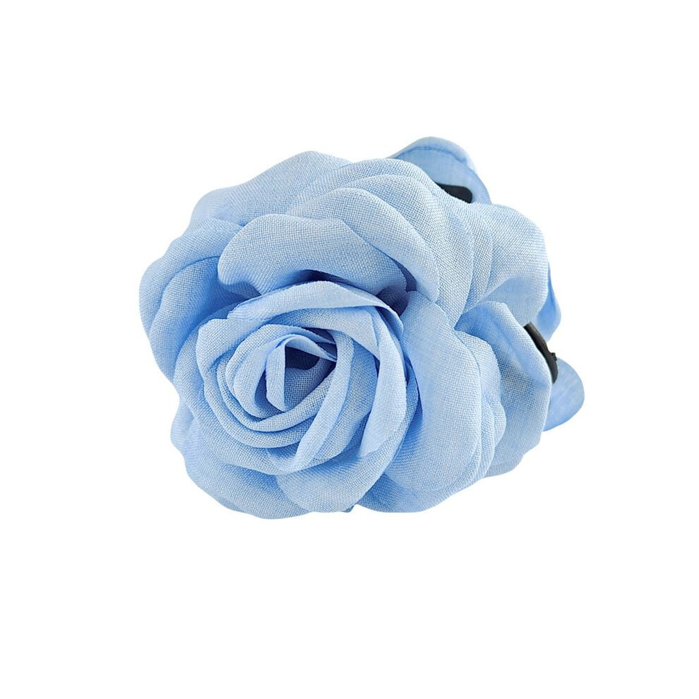 Rose Hair Clip in Fabric Fashion Accessory for Ponytail Clip Versatile Hair Ornament for Women