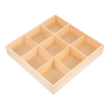Natural Wood Bathroom Drawer Organizer For Home Use 1Pcs