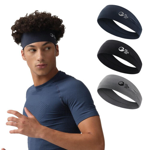 Polyester Headband Moisture-Wicking Breathable 1 Pack 1