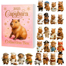 (Style D) Capybara Christmas Series Advent Calendar Blind Box 24 Countdown Decoration Day