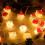 1pc LED Red Hat Teddy Bear String Lights for Christmas Decoration, Creative String Lights for Window Display And Lighting Setup 4