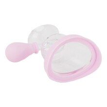 Tazza per pulizia delle orecchie in silicone rosa igienico, con ABS, per il lavaggio degli occhi, allevia il fastidio, 5,7x6 cm