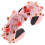 Fascia per capelli da donna con strass rosa e nodo. 1