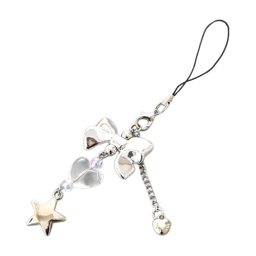 Phone Charm Bowknot Star Heart Detachable Keychain 939152612307
