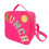Isolierte Lunchtasche aus Nylon, Pink, 23 x 23 cm 1