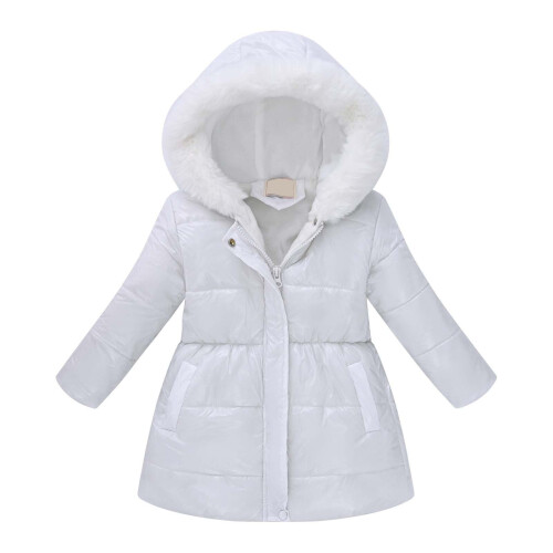 Cóta Geimhridh Te Caol le Zip-Up do Pháistí