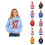 男孩印花连帽卫衣 休闲套头款 带口袋 1