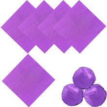 Roze folie snoepwikkels 6x6 inch 100 stuks