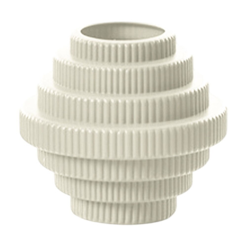 Vase en plastique émaillé blanc pour fleurs séchées