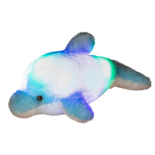 Bréagán Plush Deilf le Soilsiú LED do Pháistí 3-8, Piliúr Ainmhithe Líonta Bog - Bronntanas Breithlá & Nollag, Comhoiriúnach le