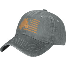 Amerikansk flag baseballkasket med slidt mønster, unisex, justerbar
