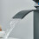 Black matte bathroom sink faucet single handle 3-hole 3