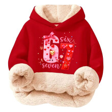 Kids Multicolor Printed Hoodie Sweatshirt Soft Fleece