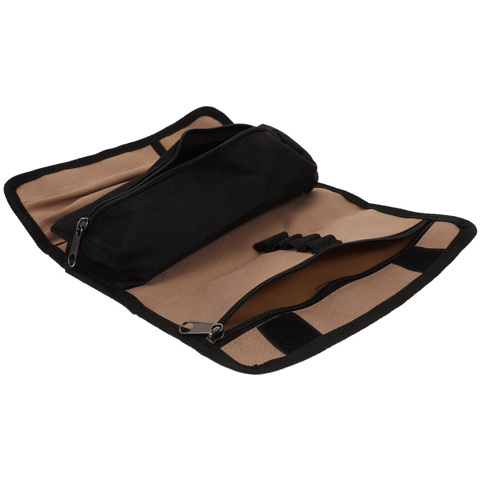 Multi Purpose Light Brown Tool Organizer Made Of Wear Resistant 600D Oxford Cloth With Zipper Pouch 9353595560963