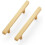 Brass Champagne Gold Cabinet Pulls 4-inch Hole-Center 5-Pack 1