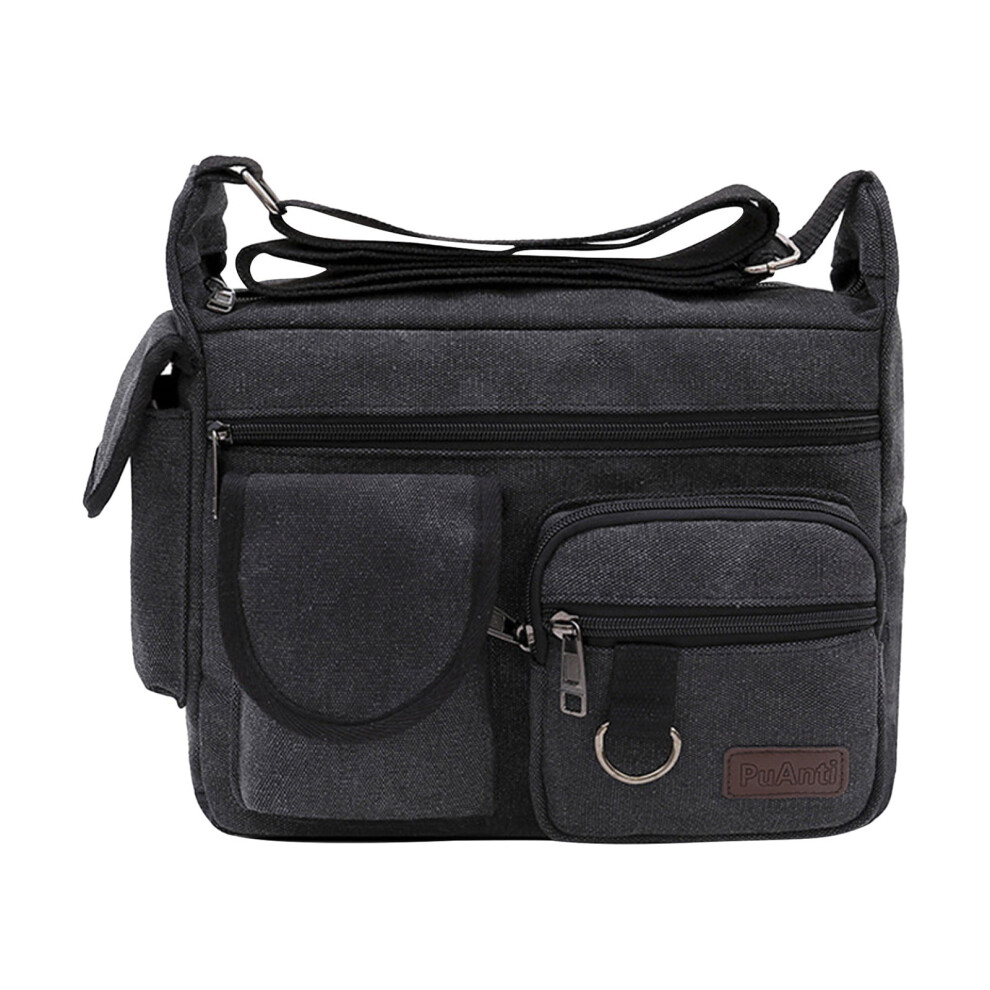 High-Capacity Crossbody Utility Bag For Electricians Â Multi-Pocket Canvas Tool Organizer With Adjustable Strap, Compatible With Pro Workshops & Diy 9496895157935
